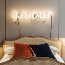 WORDS- ‘Amour’ neon art light, £292.25 from Graham & Green