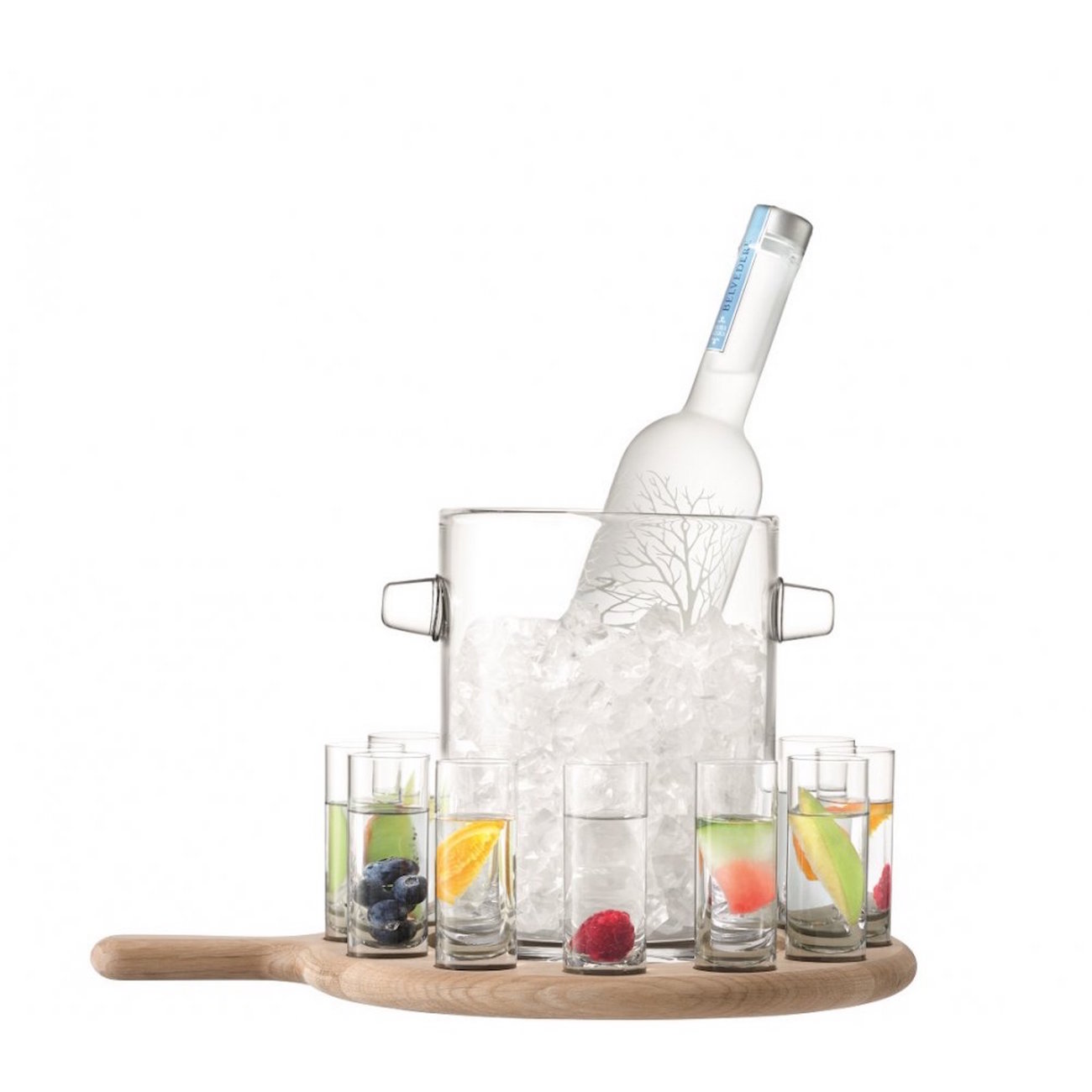 LSA paddle vodka serving set from Black by Design Ltd