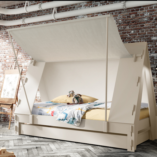Idyll Home - Children's tent bed in cream