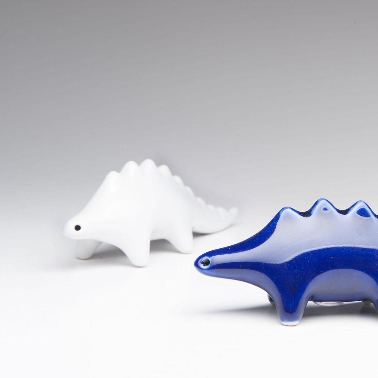 Salt and pepper dinosaurs from Maia Ming Designs