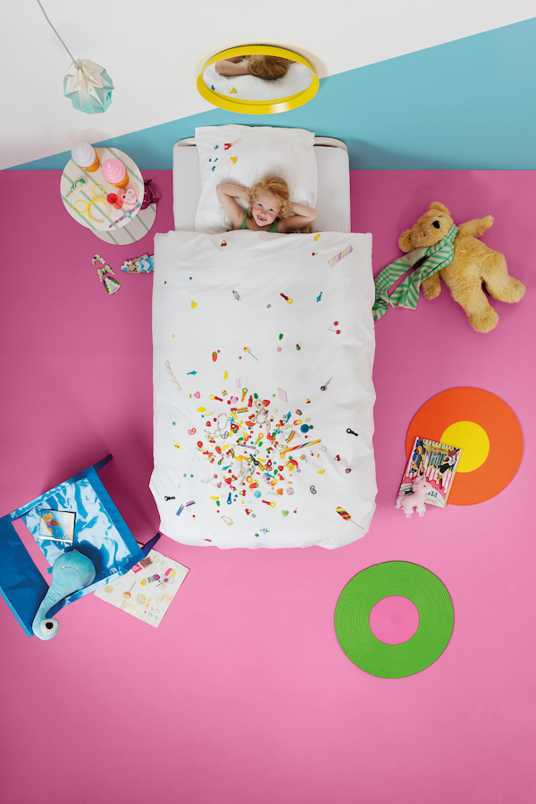Candy Blast single duvet cover set from Snurk Beddengoed