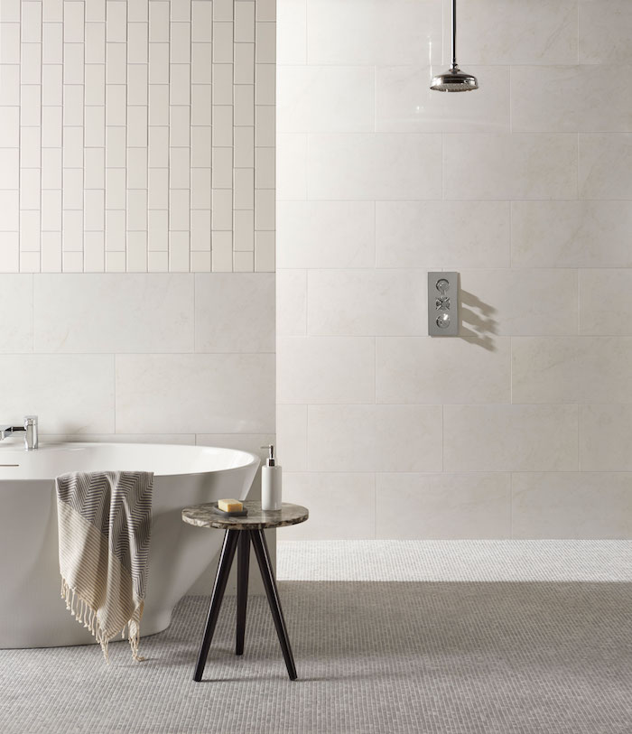 Original Style Tileworks Bianco Pighes porcelain tiles
