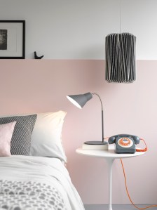 Wild Wood – Cumulus lampshade £47.95, Gooseneck lamp £59.95, 746 phone £49.95, all in concrete grey from Wild & Wolf