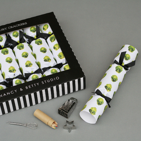 Annabel James brussels sprouts luxury crackers